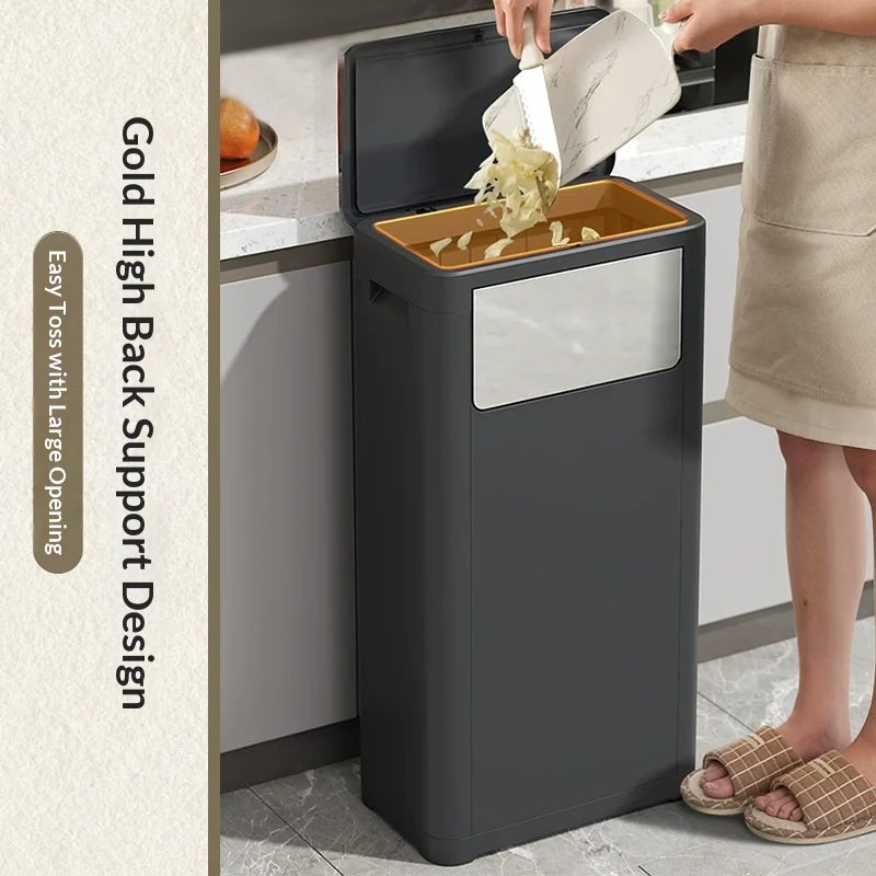 Stainless Steel Smart Trash Can – Heavy‑Duty Outdoor & Indoor Garbage Container