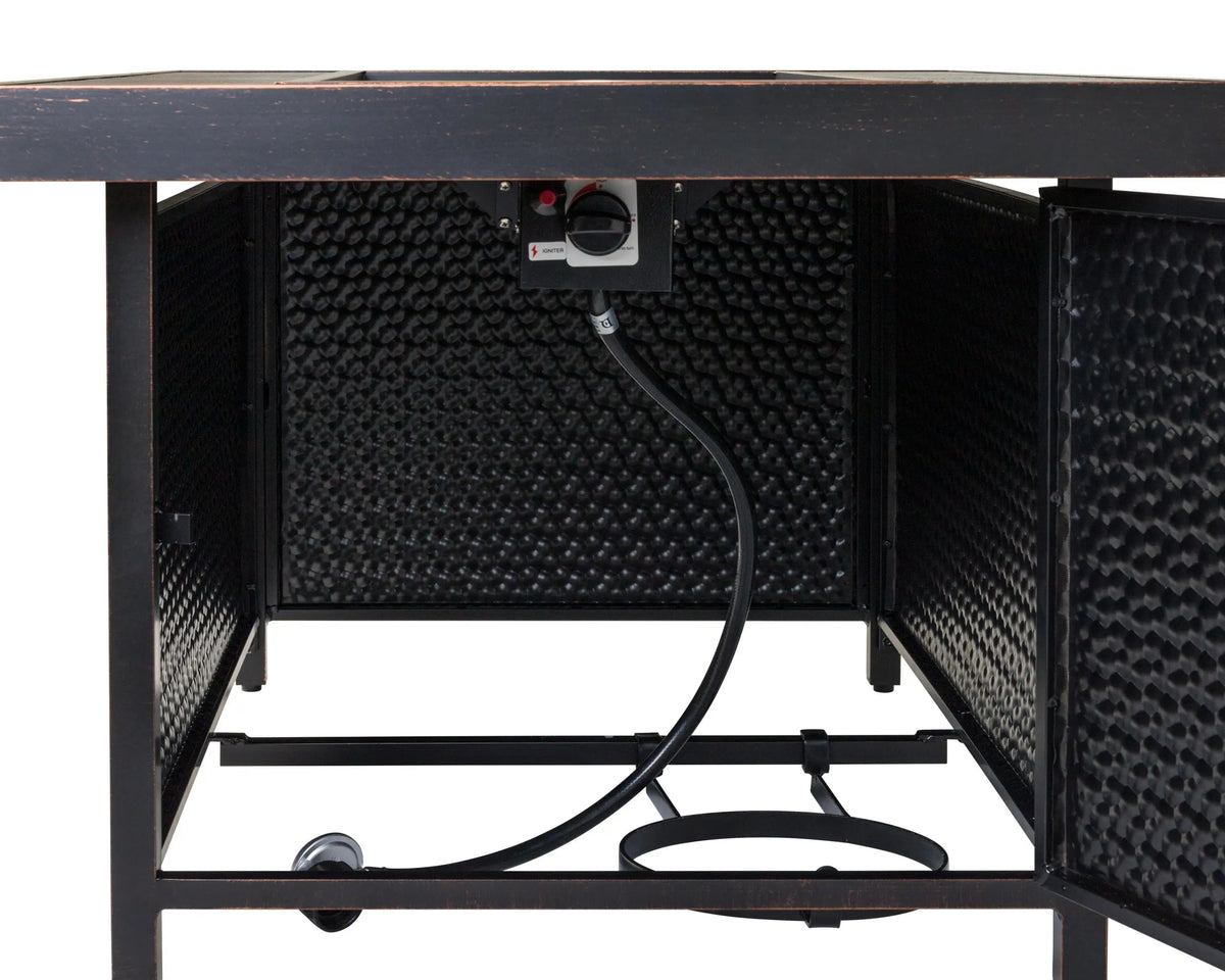Weyland Rectangle Aluminum LPG Fire Pit
