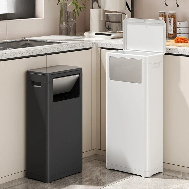 Stainless Steel Smart Trash Can – Heavy‑Duty Outdoor &amp; Indoor Garbage Container